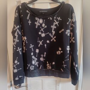 Rock & Republic Jewel Sweater Pullover Sweatshirt M